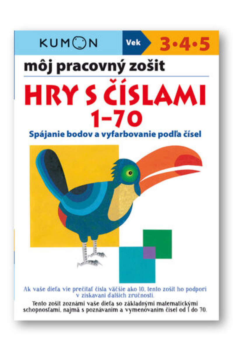 Kniha Môj pracovný zošit: Hry s číslami 1-70
