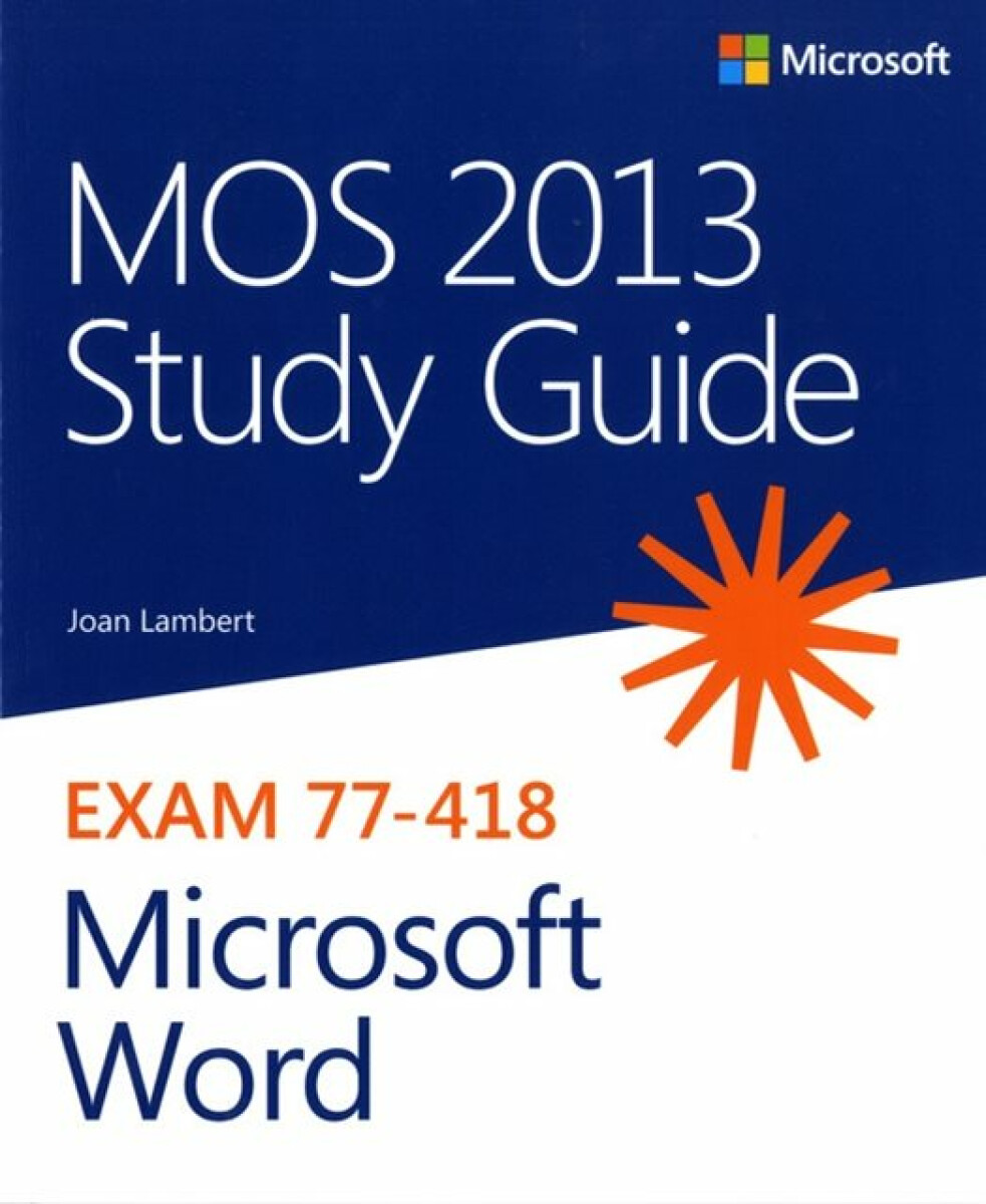 Kniha MOS 2013 Study Guide for Microsoft Word