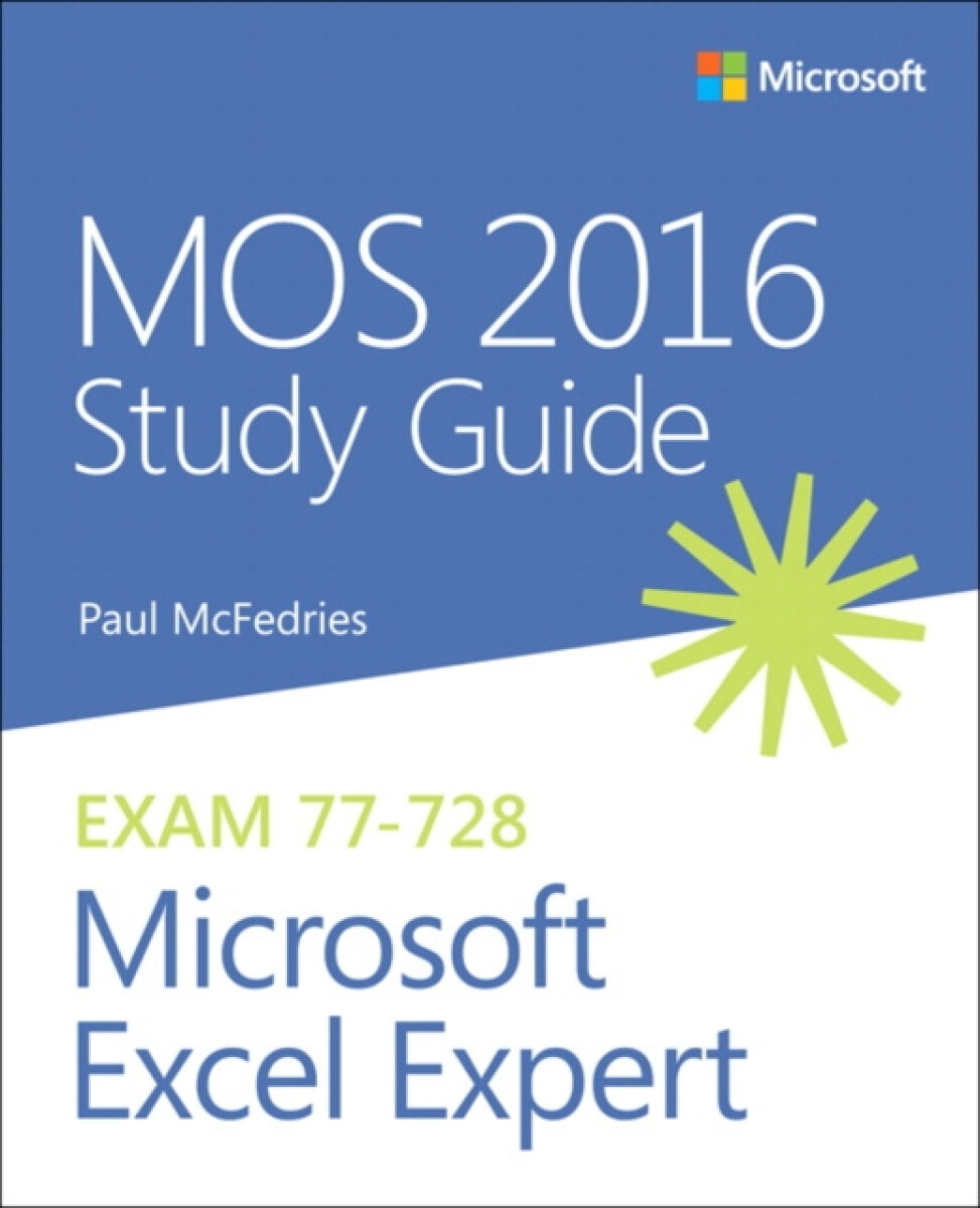 Kniha MOS 2016 Study Guide for Microsoft Excel Expert