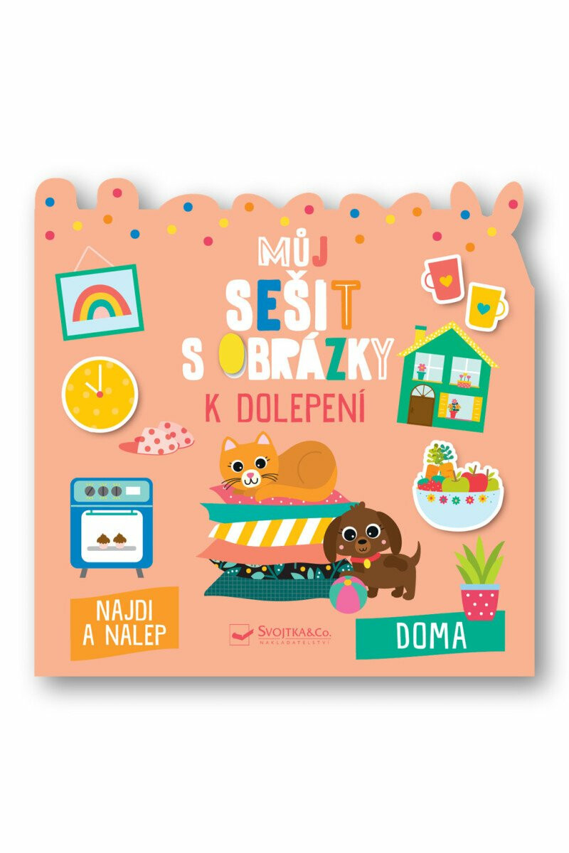 Kniha Můj sešit s obrázky k dolepení - Doma