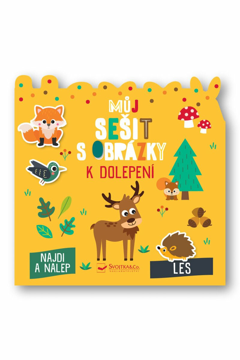 Kniha Můj sešit s obrázky k dolepení - Les