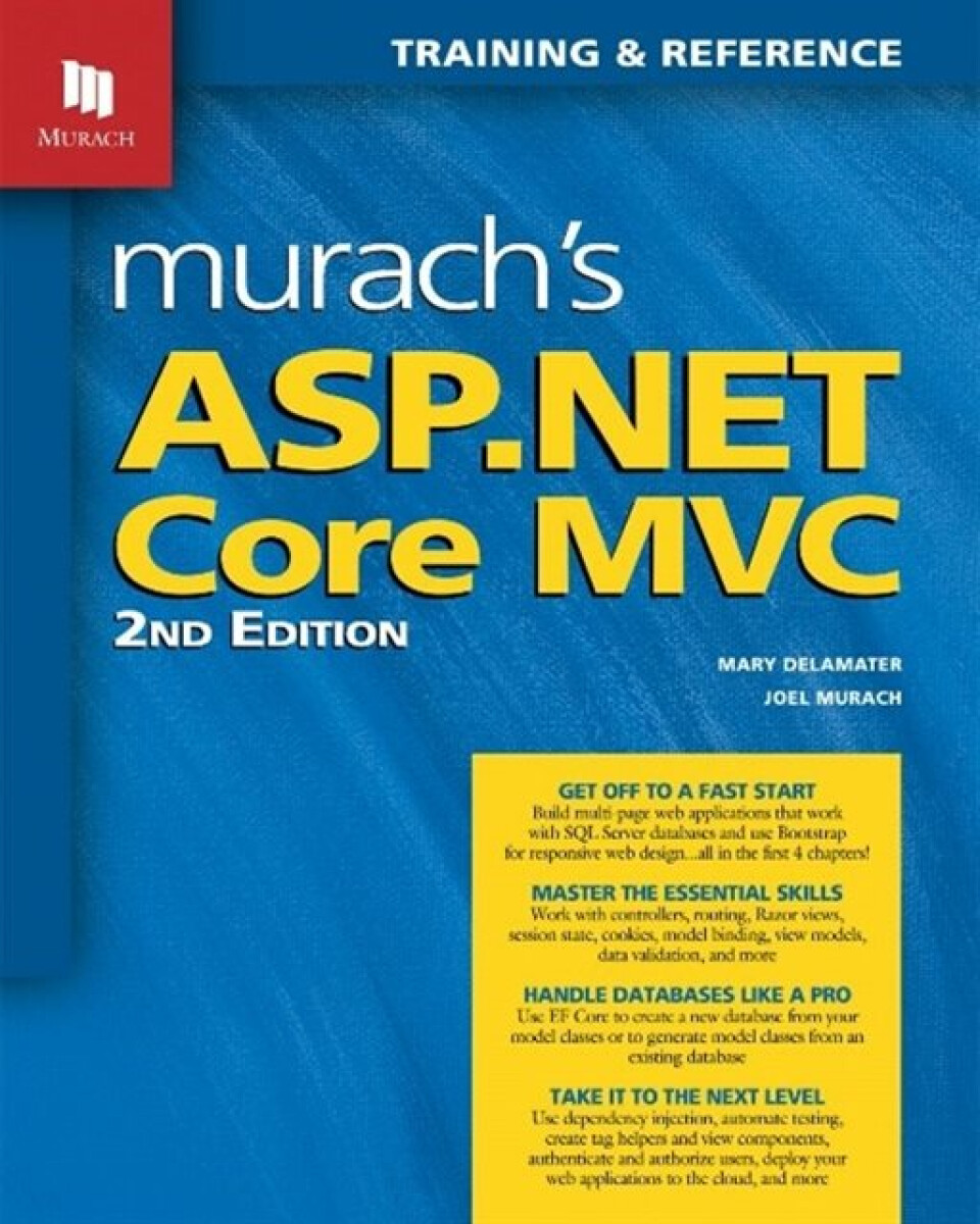Kniha Murach's ASP.NET Core MVC (2nd Edition)