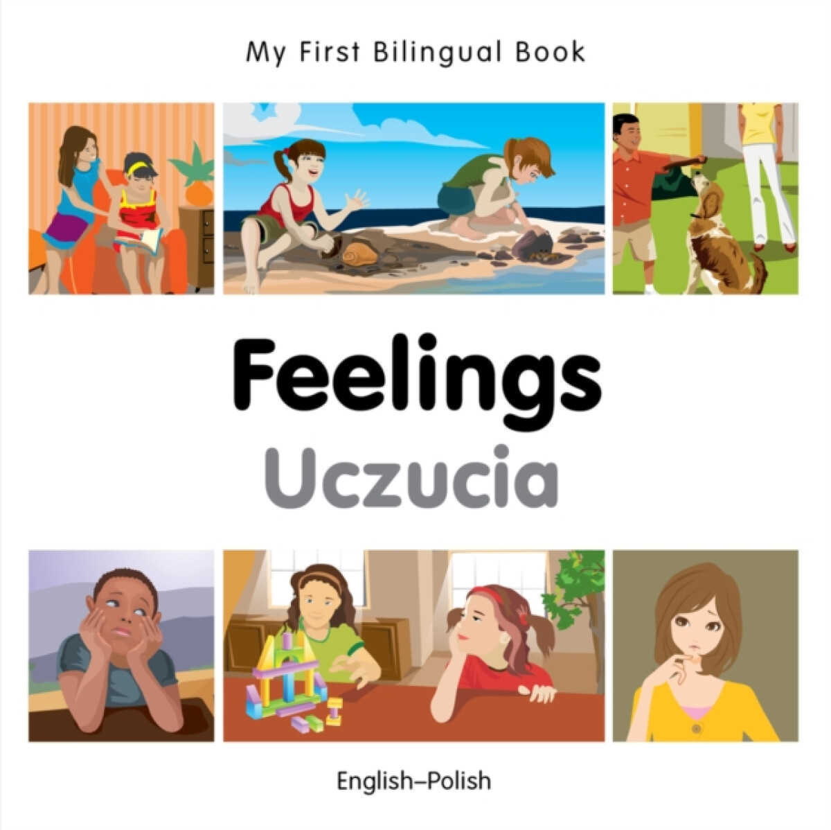 Kniha My First Bilingual Book - Feelings (English-Polish)
