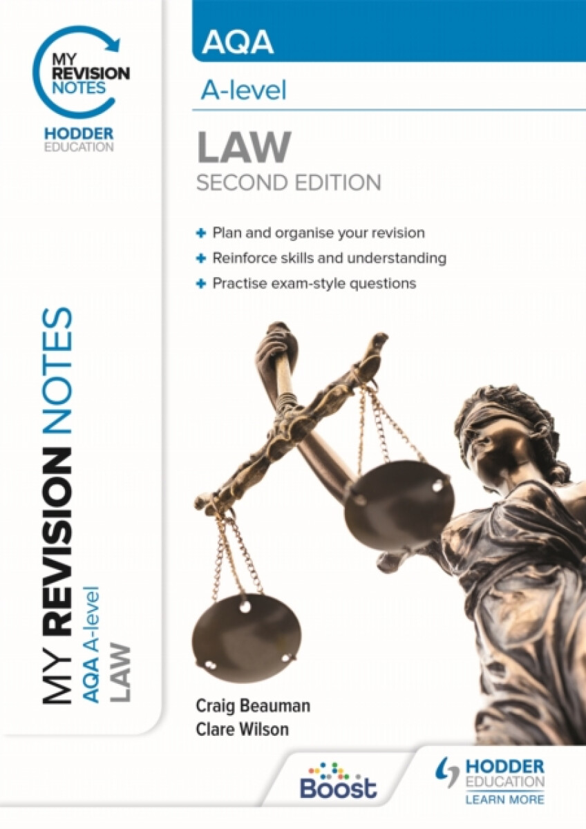 Kniha My Revision Notes: AQA A Level Law Second Edition