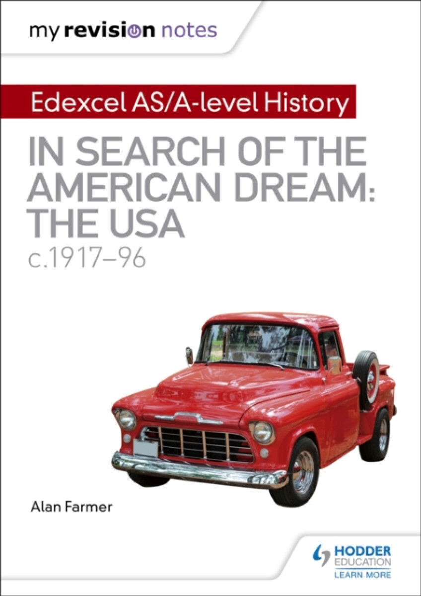 Kniha My Revision Notes: Edexcel AS/A-level History: In search of the American Dream: the USA, c1917–96
