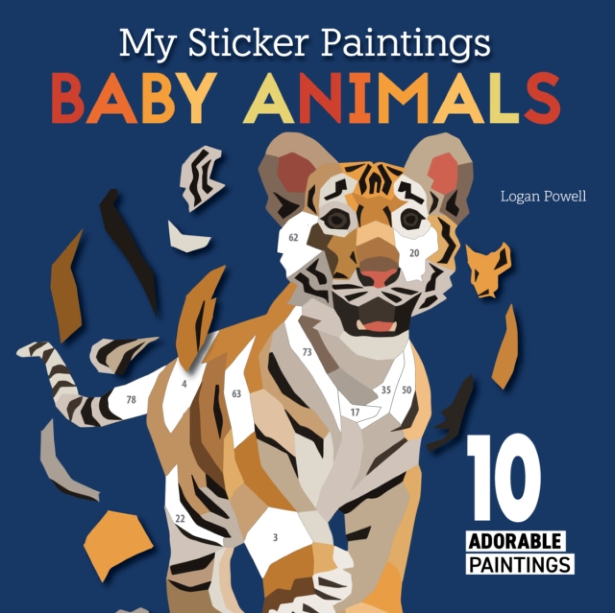 Kniha My Sticker Paintings: Baby Animals