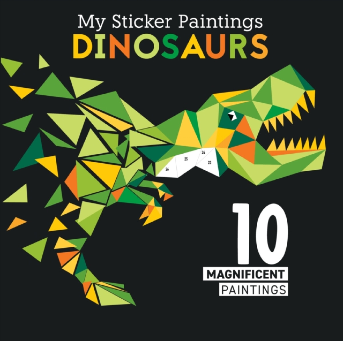 Kniha My Sticker Paintings: Dinosaurs