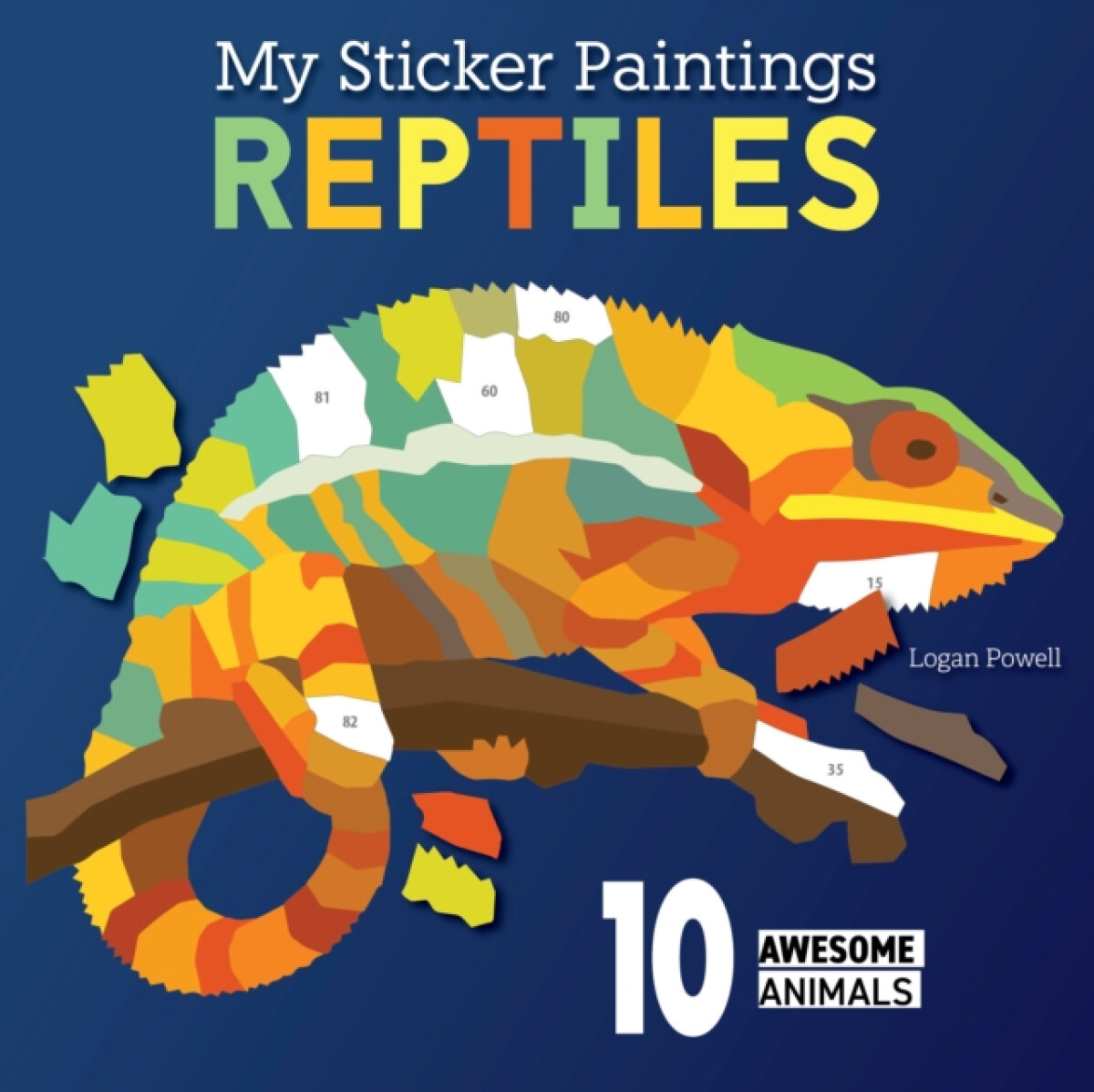 Kniha My Sticker Paintings: Reptiles