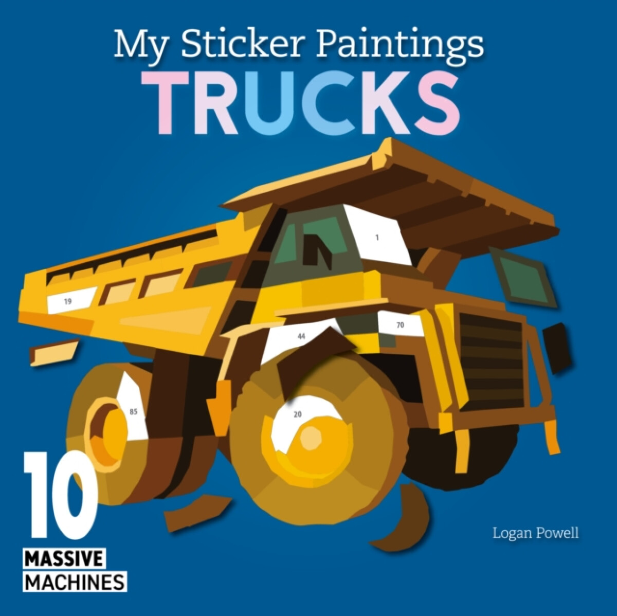 Kniha My Sticker Paintings: Trucks