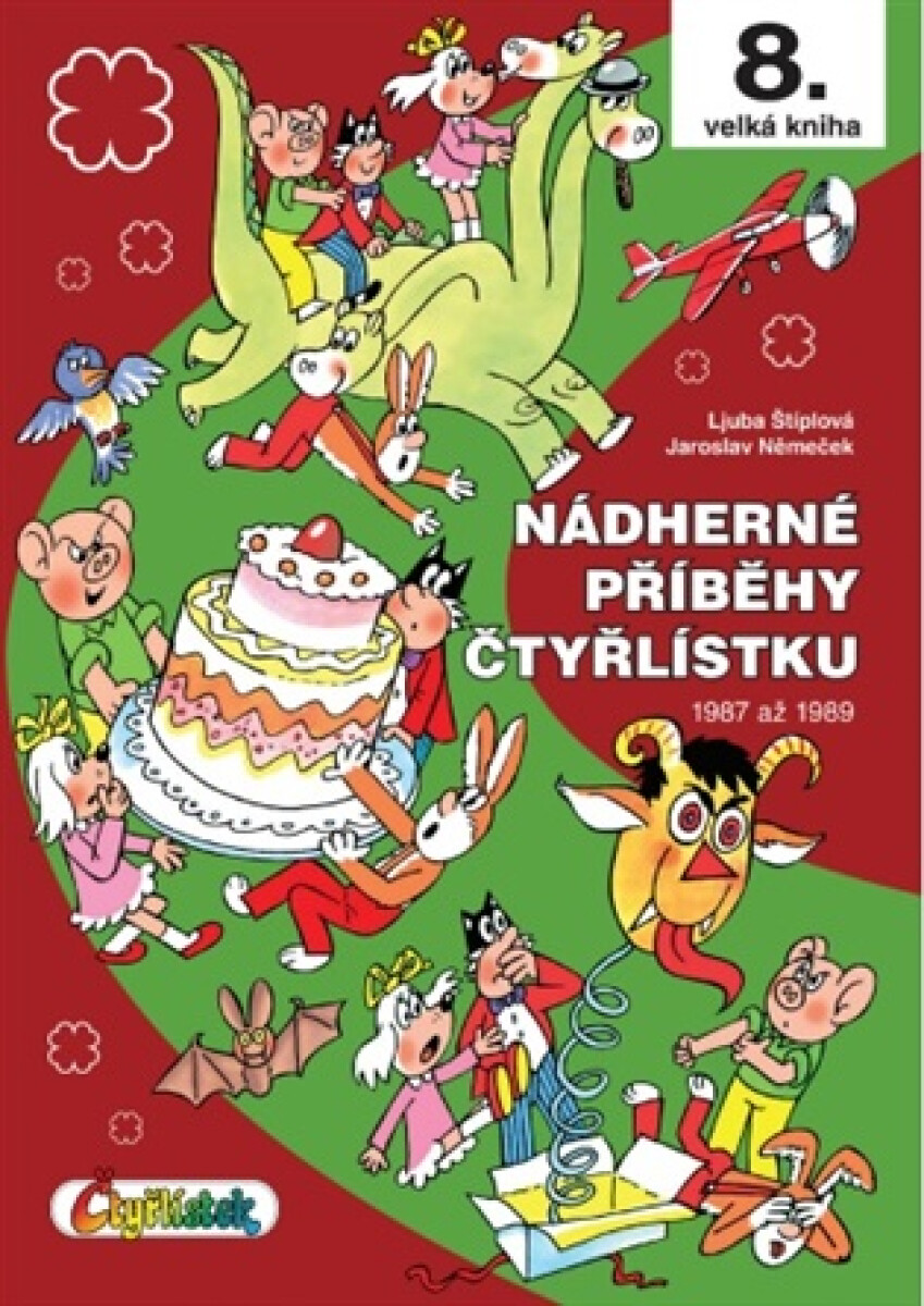 Kniha Nádherné příběhy Čtyřlístku z let 1987 až 1989