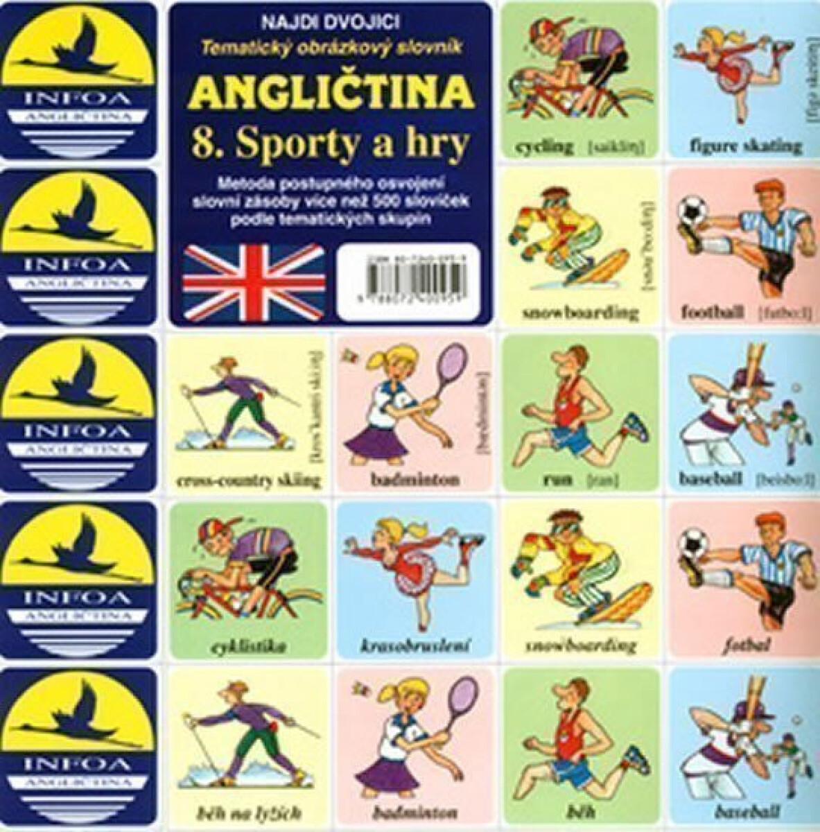 Kniha Najdi dvojici - Angličtina - 08. Sporty a hry