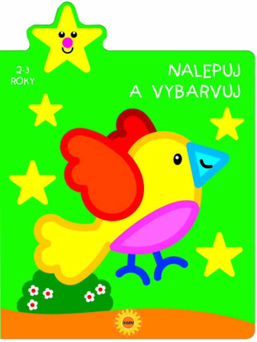 Kniha Nalepuj a vybarvuj Ptáček (poškozená)