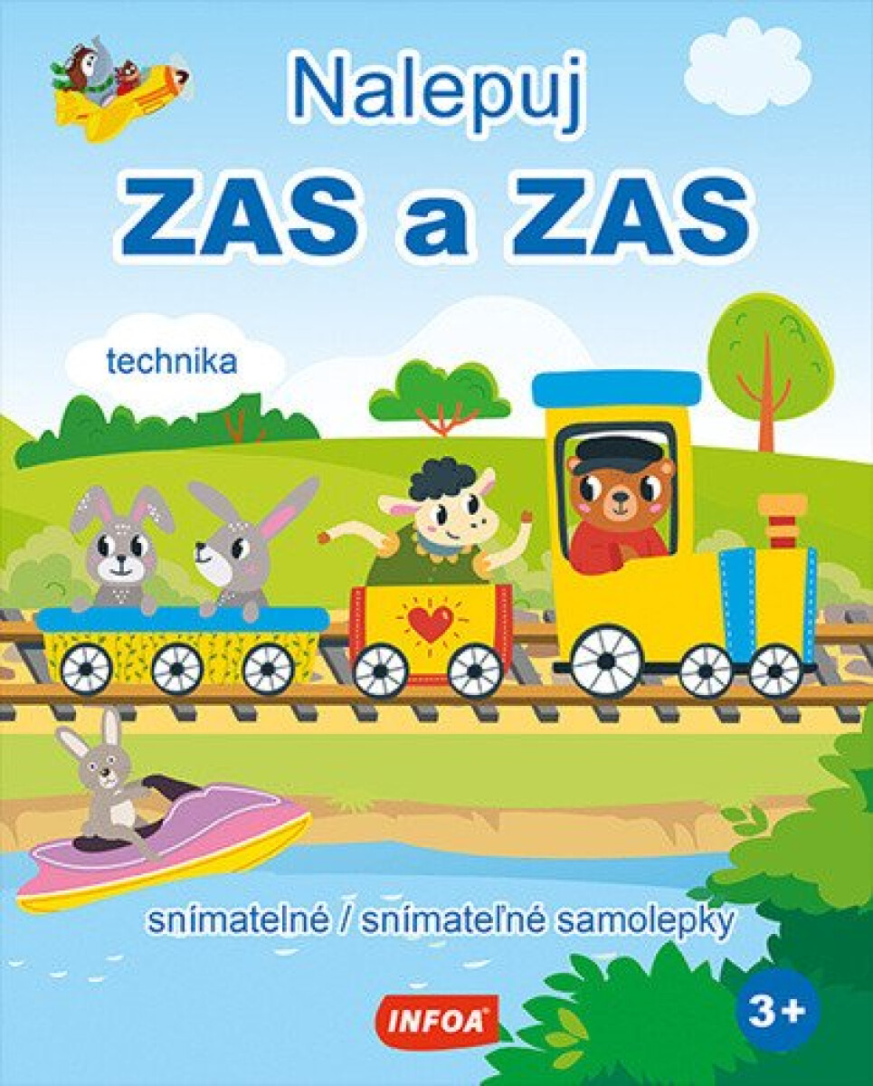 Kniha Nalepuj ZAS a ZAS - Technika - snímatelné / snímateľné samolepky (CZ/SK vydání)