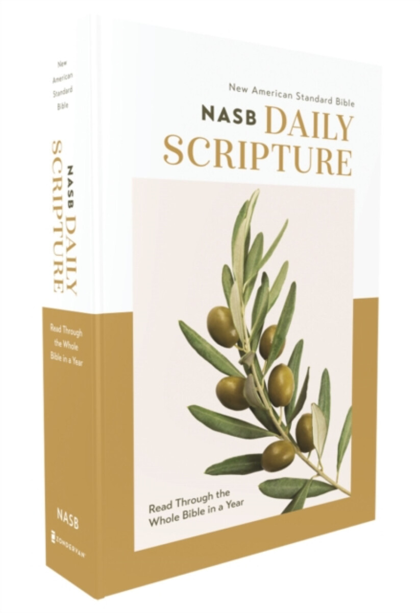 Kniha NASB, Daily Scripture, Paperback, White/Olive, 1995 Text, Comfort Print