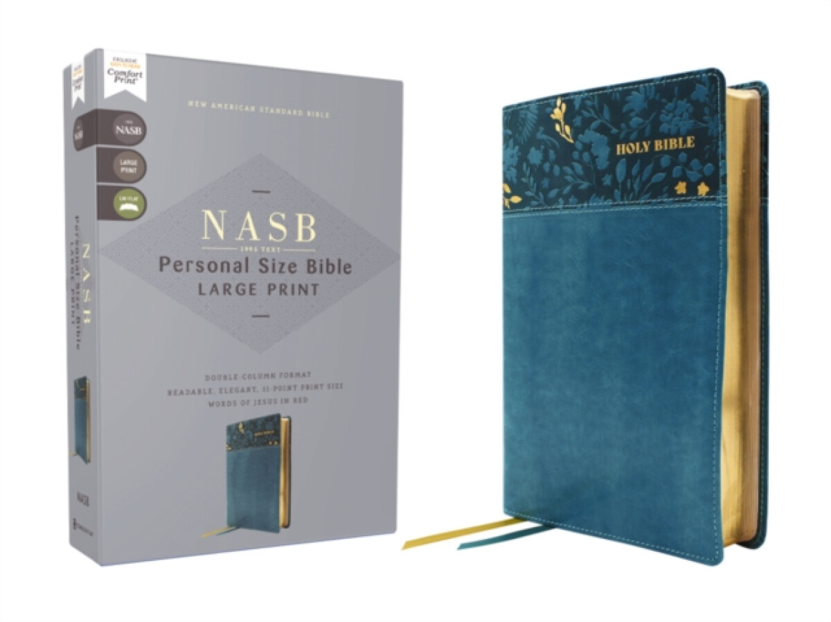 Kniha NASB, Personal Size Bible, Large Print, Leathersoft, Teal, Red Letter, 1995 Text, Comfort Print