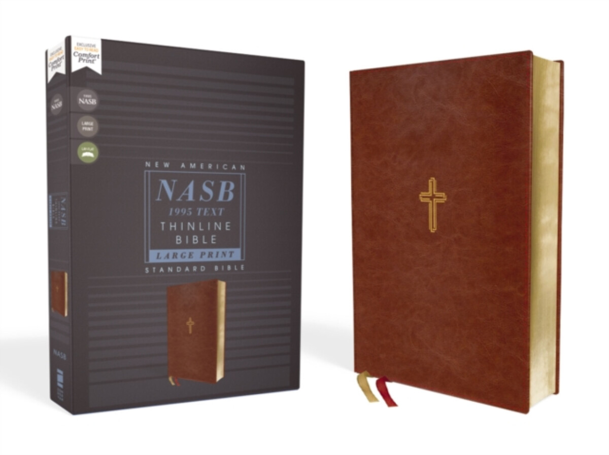 Kniha NASB, Thinline Bible, Large Print, Leathersoft, Brown, Red Letter, 1995 Text, Comfort Print