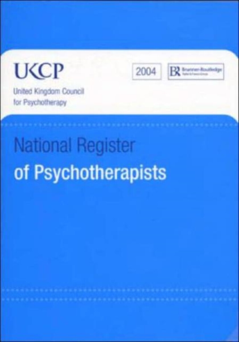 Kniha National Register of Psychotherapists 2004