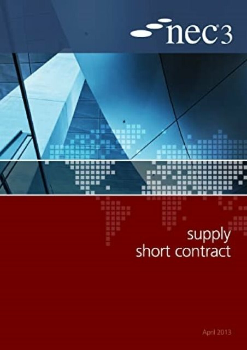 Kniha NEC3 Supply Short Contract (SSC)