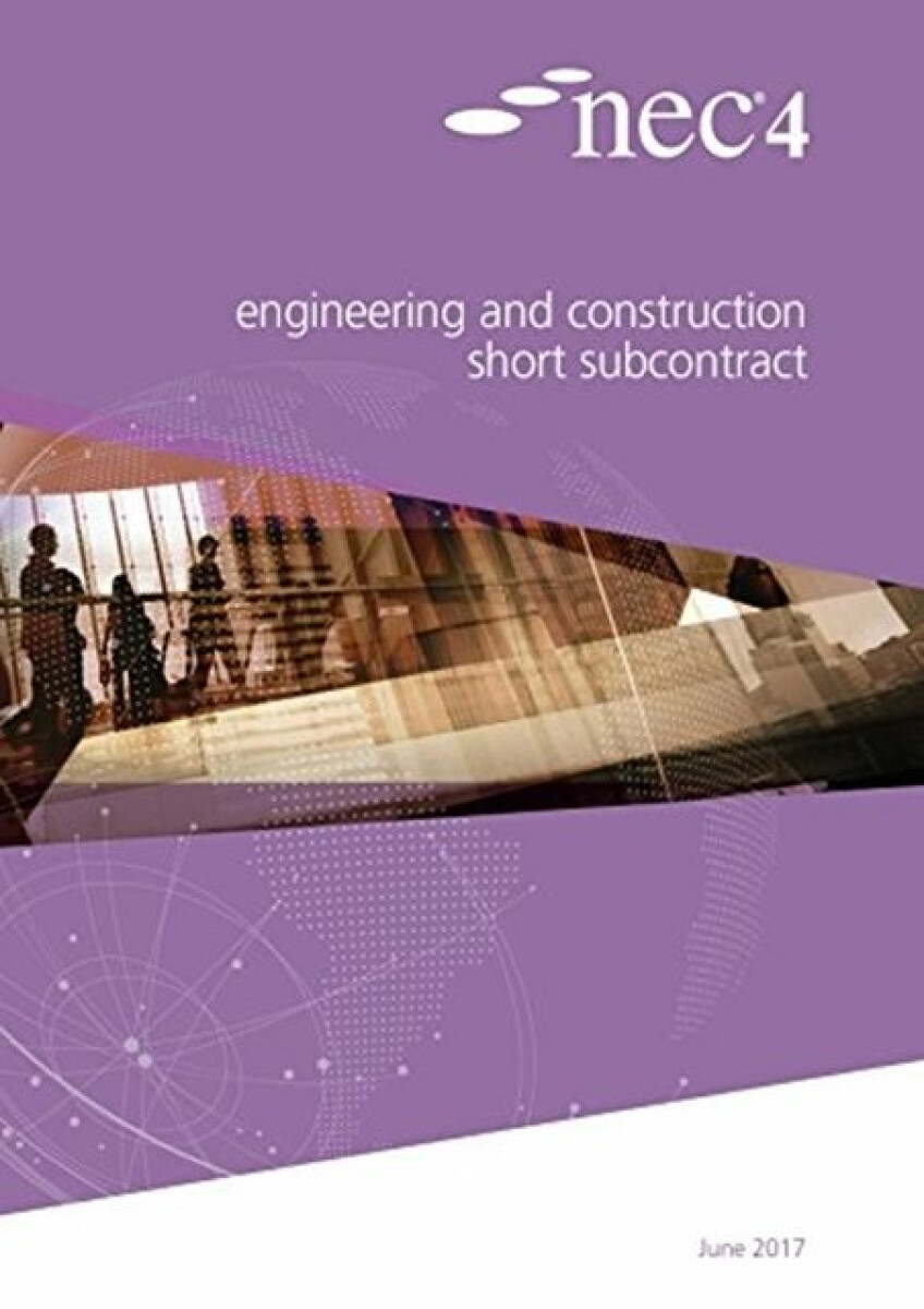 Kniha NEC4: Engineering and Construction Short Subcontract