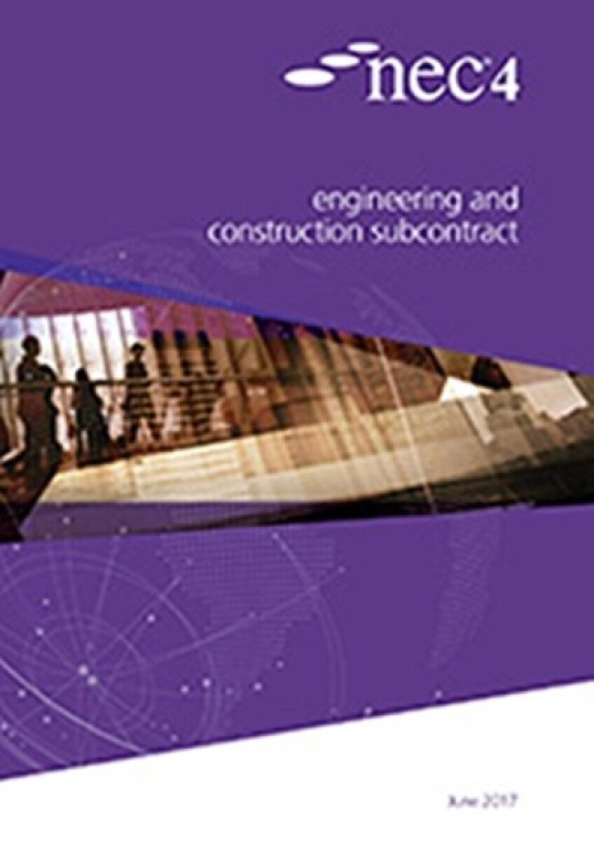 Kniha NEC4: Engineering and Construction Subcontract