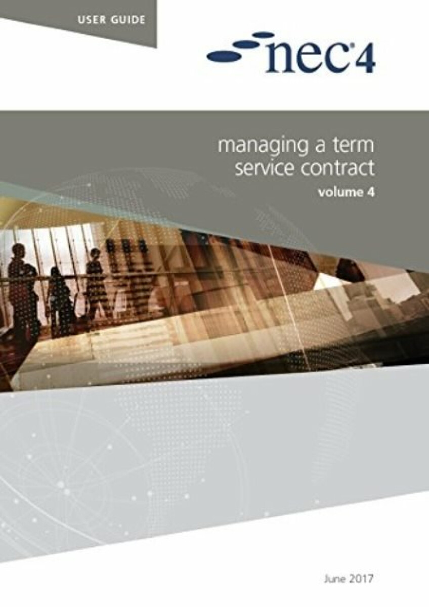 Kniha NEC4: Managing a Term Service Contract