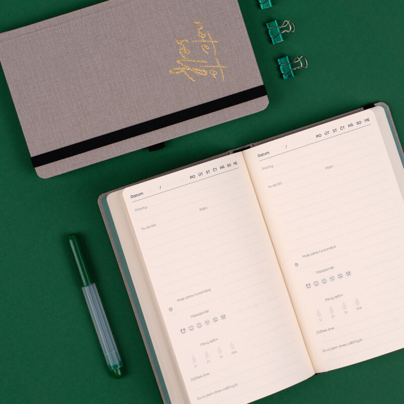 Nedatovaný plánovač Note to self, 5 minut denně (obrázek 7)