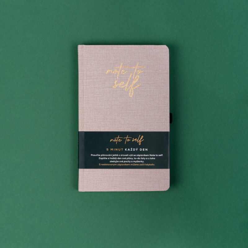 Nedatovaný plánovač Note to self, 5 minut denně (obrázek 8)