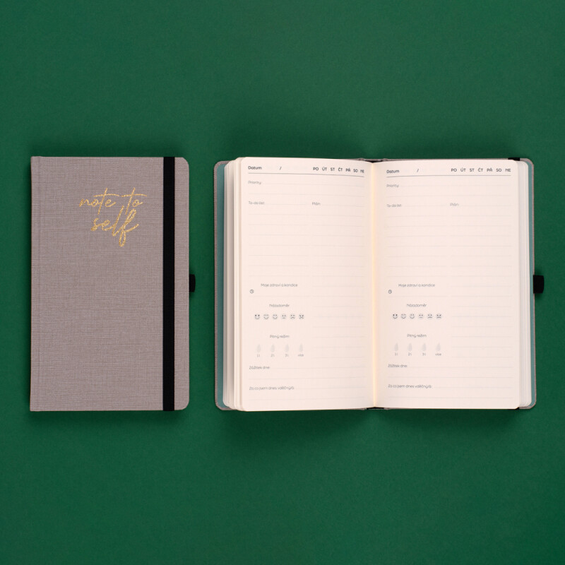 Nedatovaný plánovač Note to self, 5 minut denně (obrázek 9)