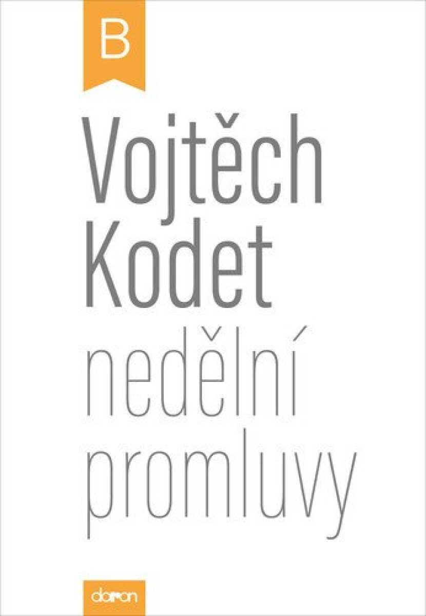Kniha Nedělní promluvy - cyklus B