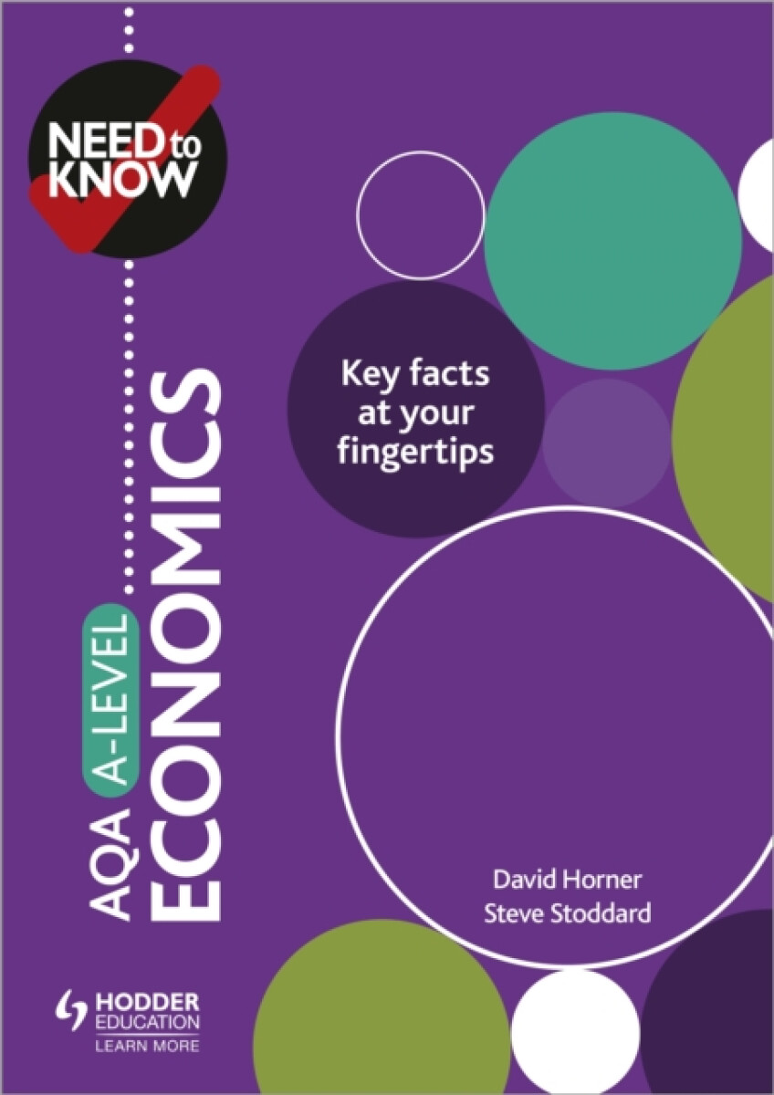 Kniha Need to Know: AQA A-level Economics