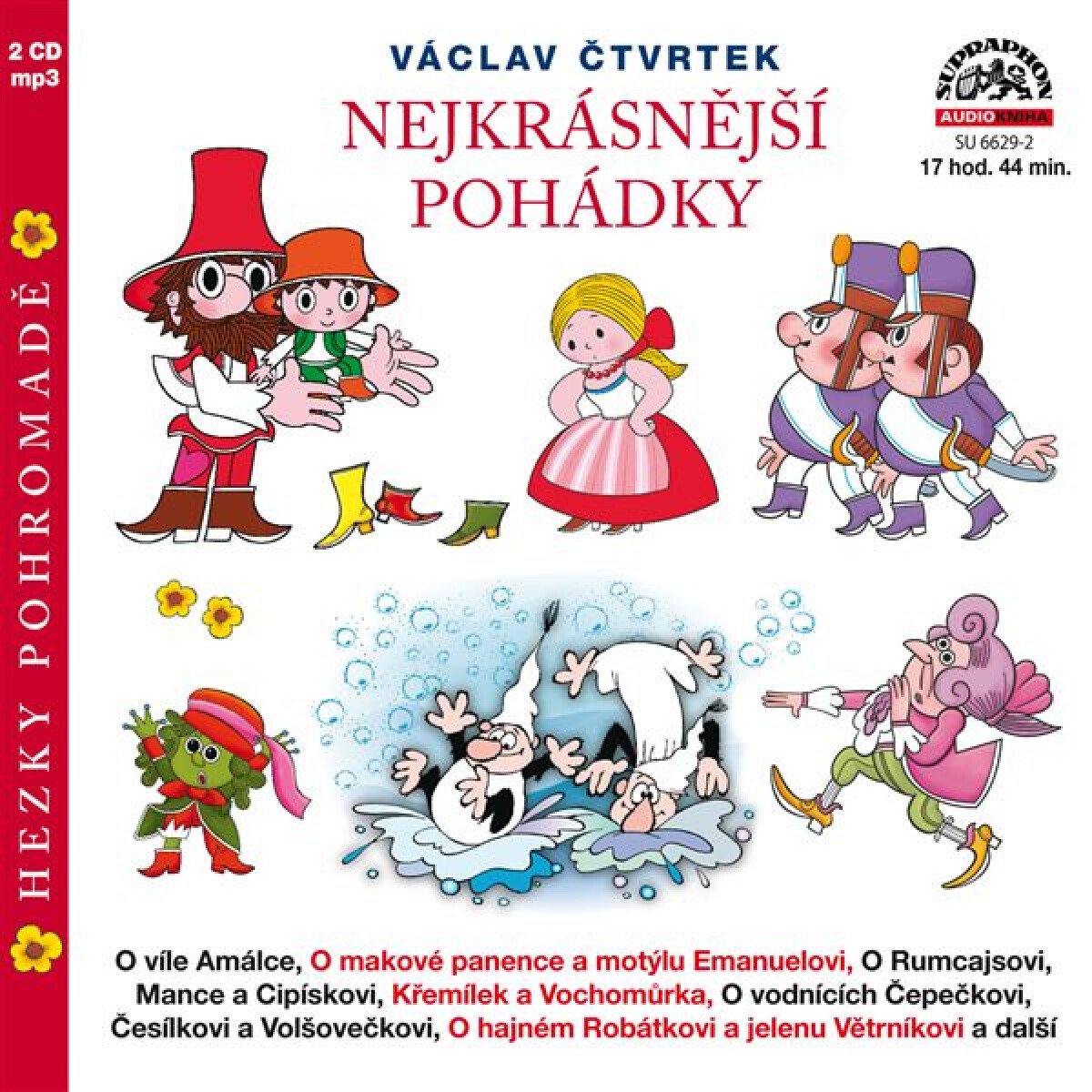 Levně Nejkrásnější pohádky hezky pohromadě - Václav Čtvrtek - audiokniha