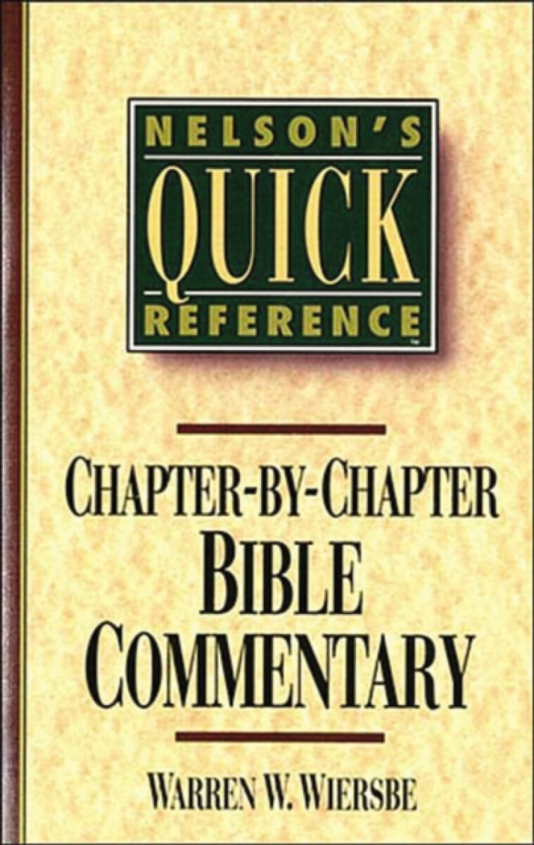 Kniha Nelson's Quick Reference Chapter-by-Chapter Bible Commentary