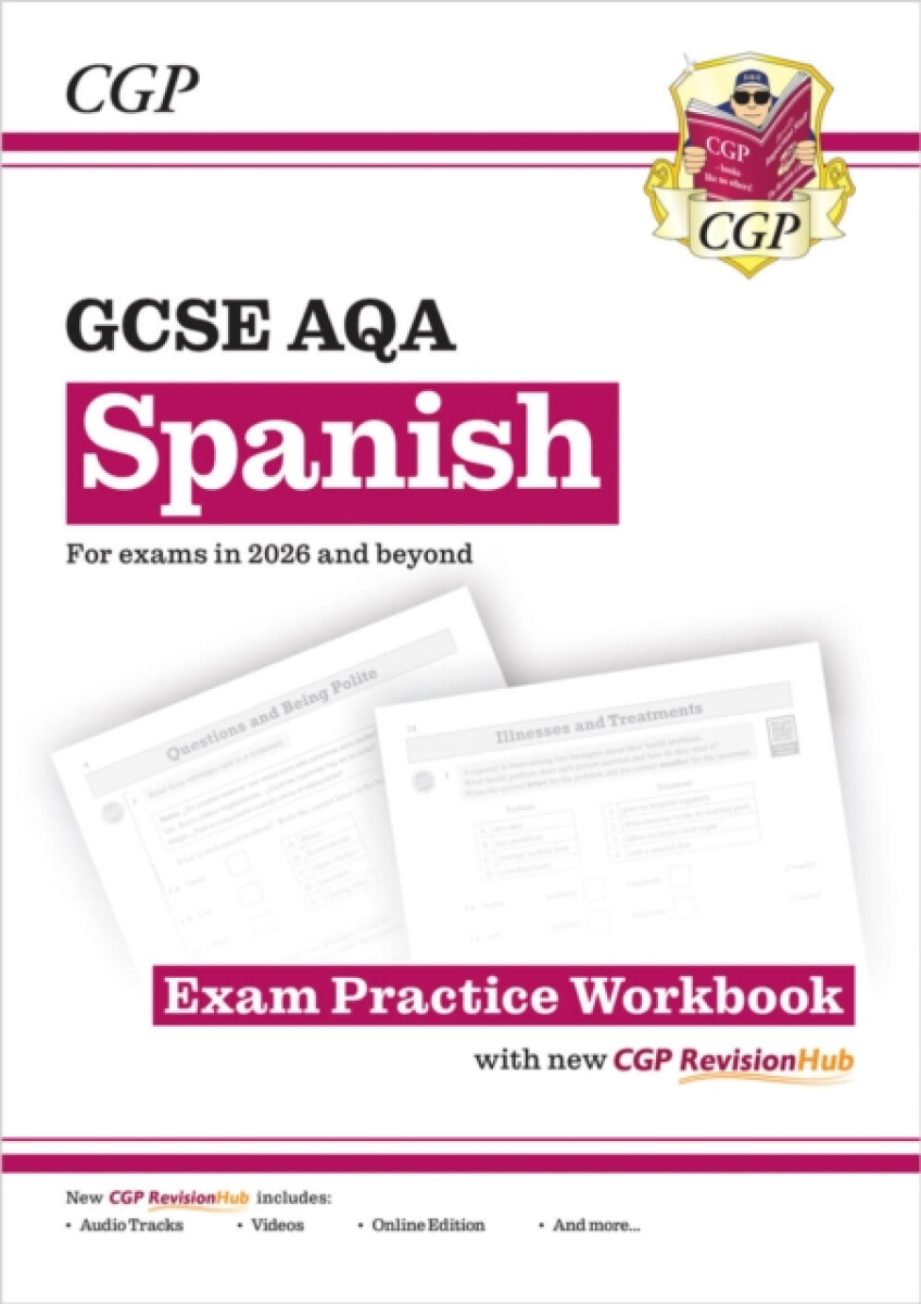 Kniha New GCSE Spanish AQA Exam Practice Workbook with CGP RevisionHub (for exams from 2026)