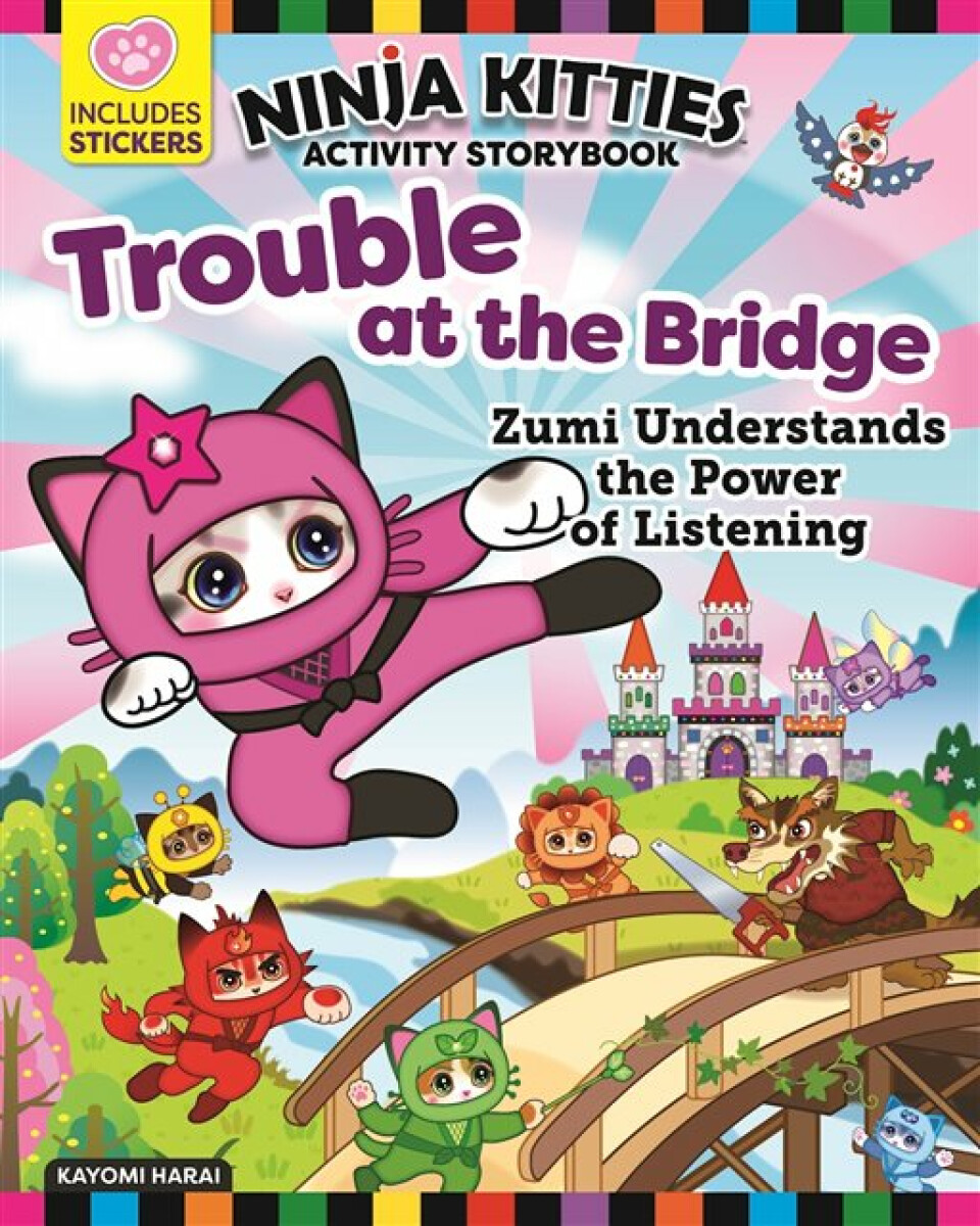 Kniha Ninja Kitties Trouble at the Bridge Activity Storybook