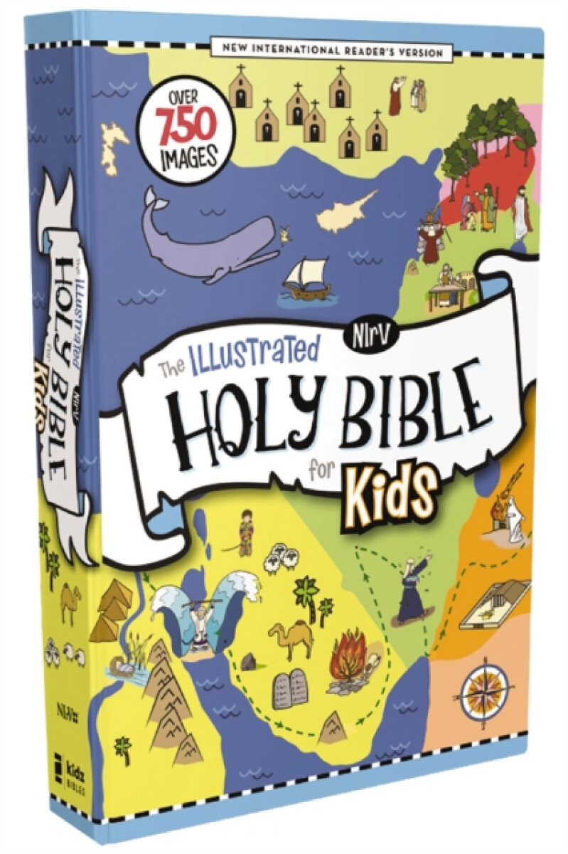 Kniha NIrV, The Illustrated Holy Bible for Kids, Hardcover, Full Color, Comfort Print