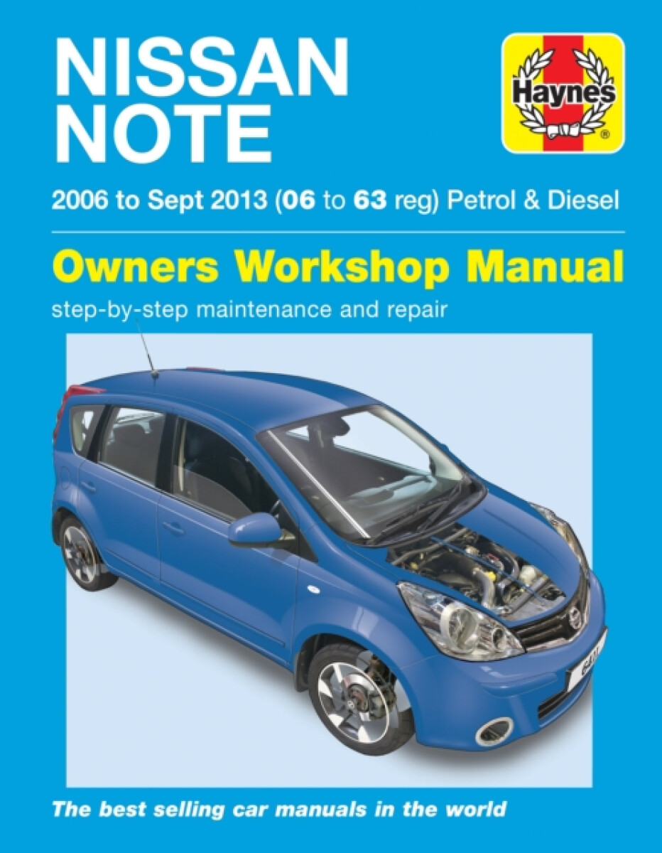 Kniha Nissan Note petrol a diesel ('06-Sept '13) 06 to 63
