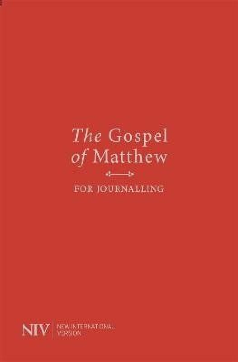 Kniha NIV Gospel of Matthew for Journalling