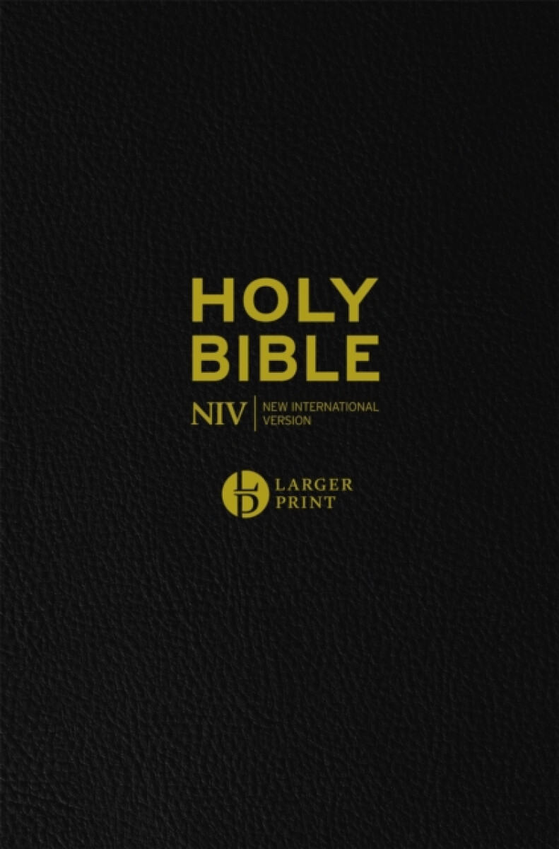 Kniha NIV Larger Print Black Leather Bible