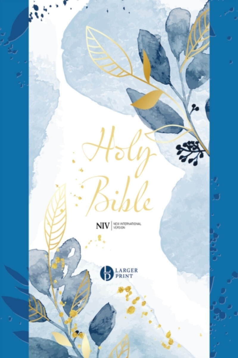 Kniha NIV Larger Print Blue Soft-tone Bible with Zip