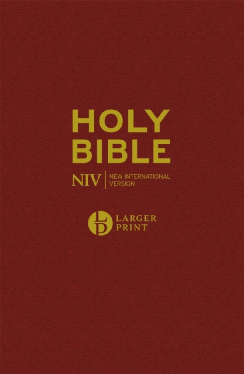 Kniha NIV Larger Print Burgundy Hardback Bible