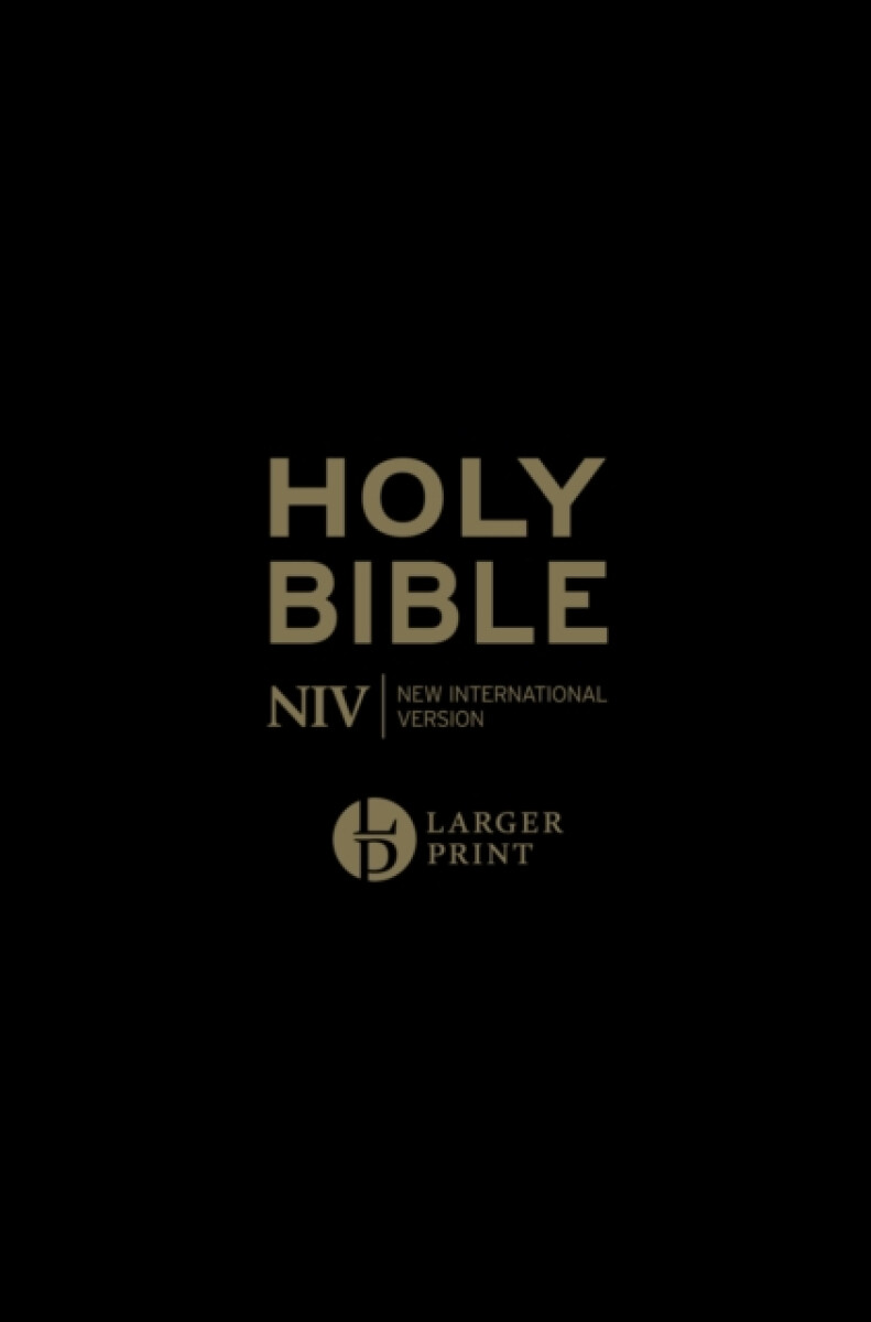 Kniha NIV Larger Print Personal Black Leather Bible
