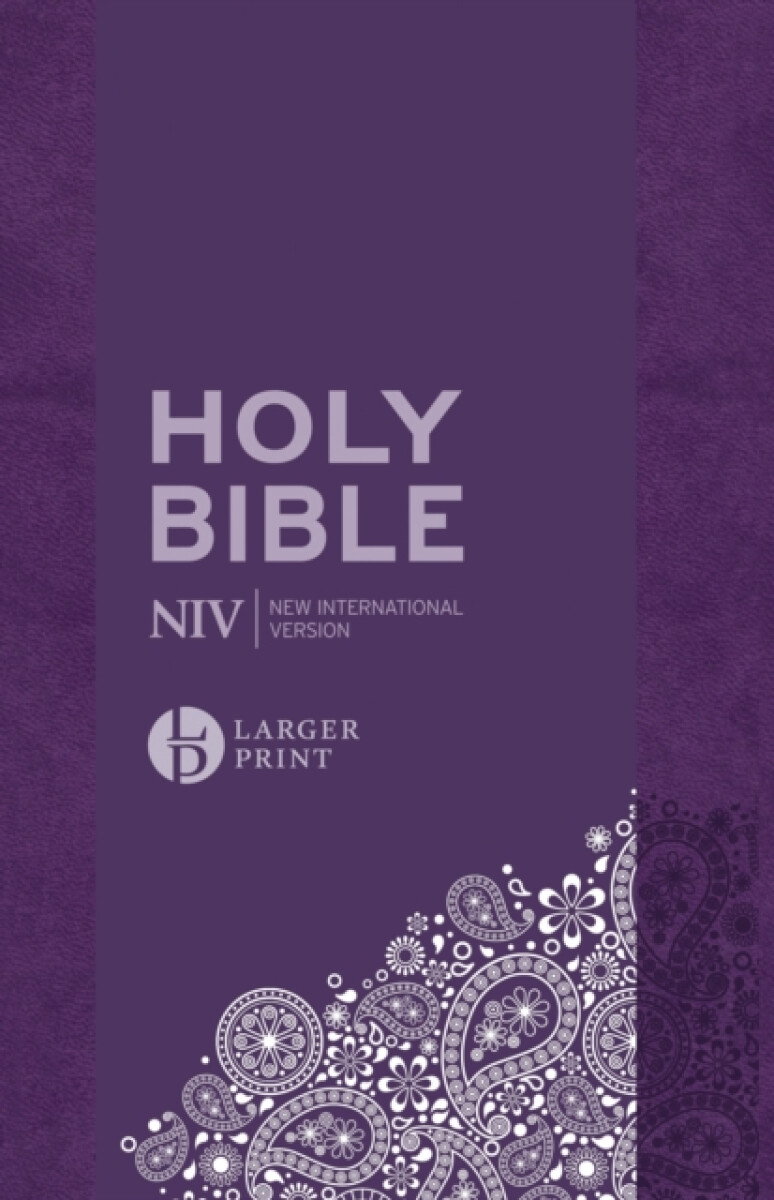 Kniha NIV Larger Print Personal Purple Soft-Tone Bible