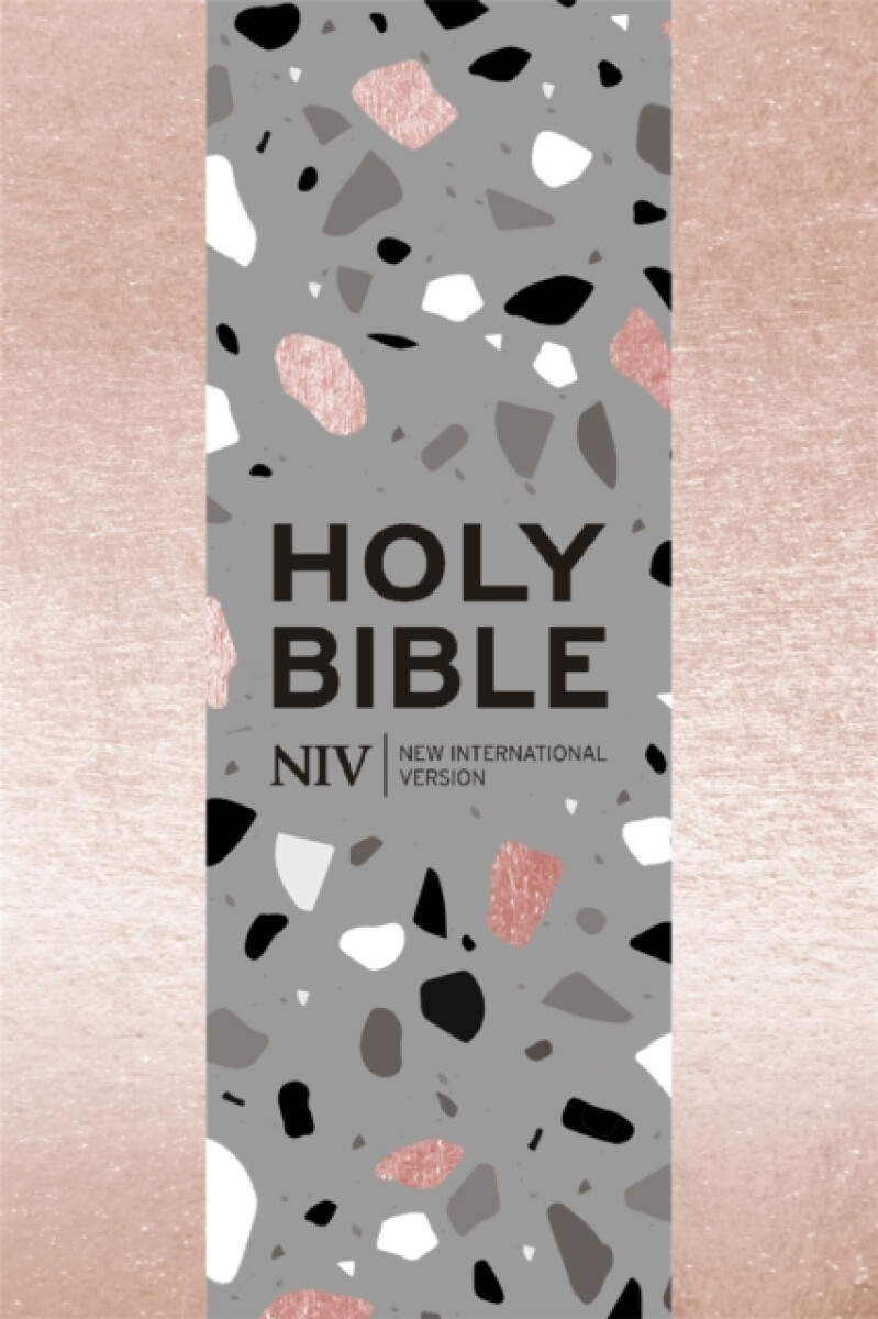 Kniha NIV Pocket Rose Gold Terrazzo Soft-tone Bible with Zip