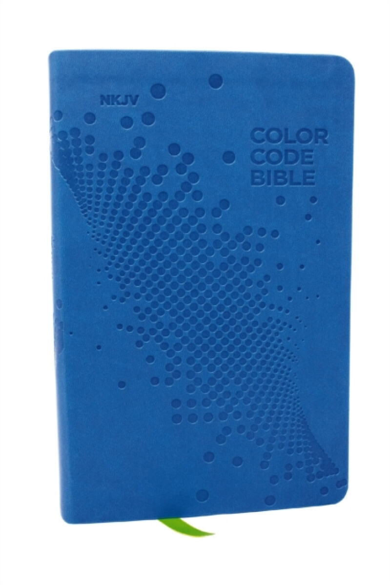 Kniha NKJV, Color Code Bible for Kids, Blue Leathersoft, Comfort Print