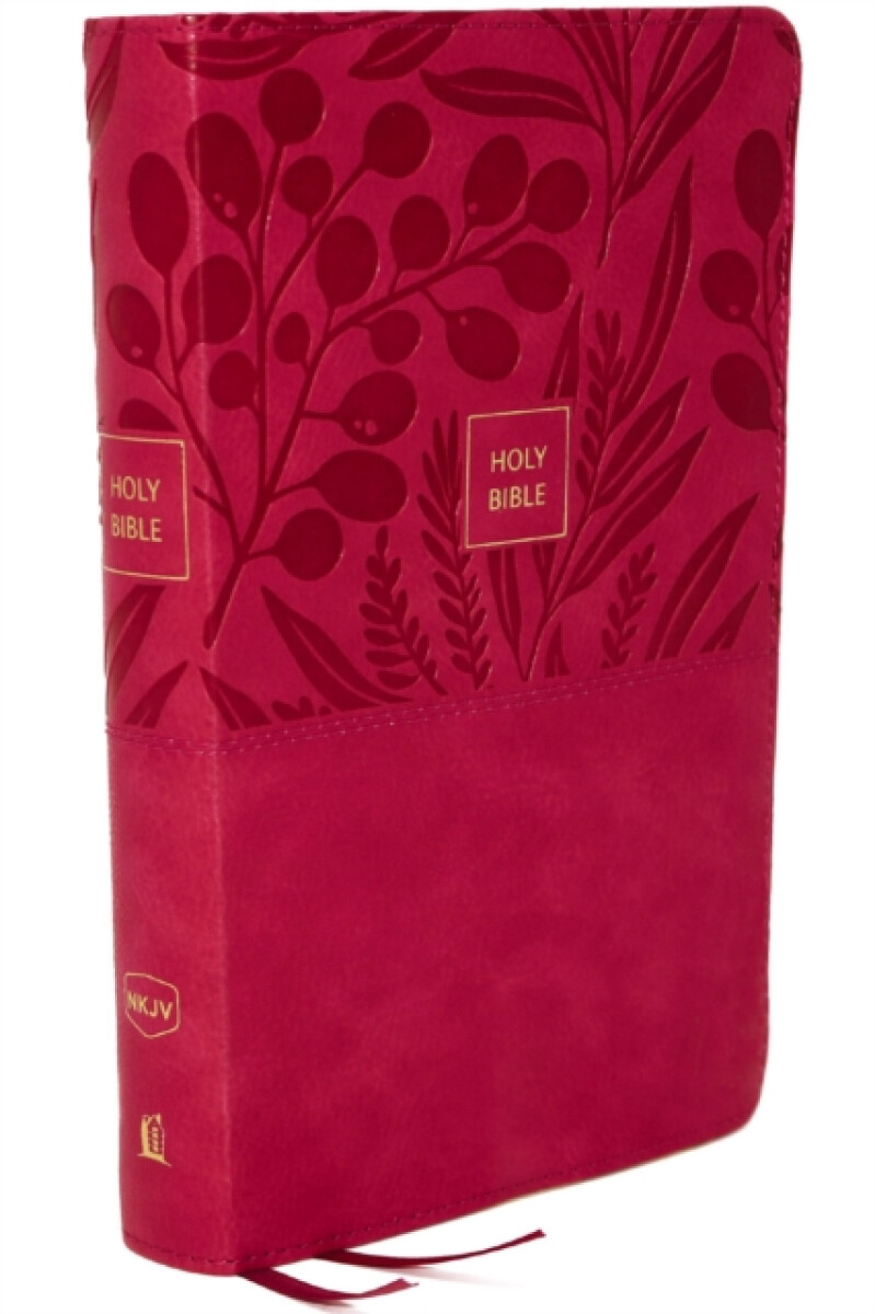 Kniha NKJV, End-of-Verse Reference Bible, Personal Size Large Print, Leathersoft, Pink, Thumb Indexed, Red Letter, Comfort Print