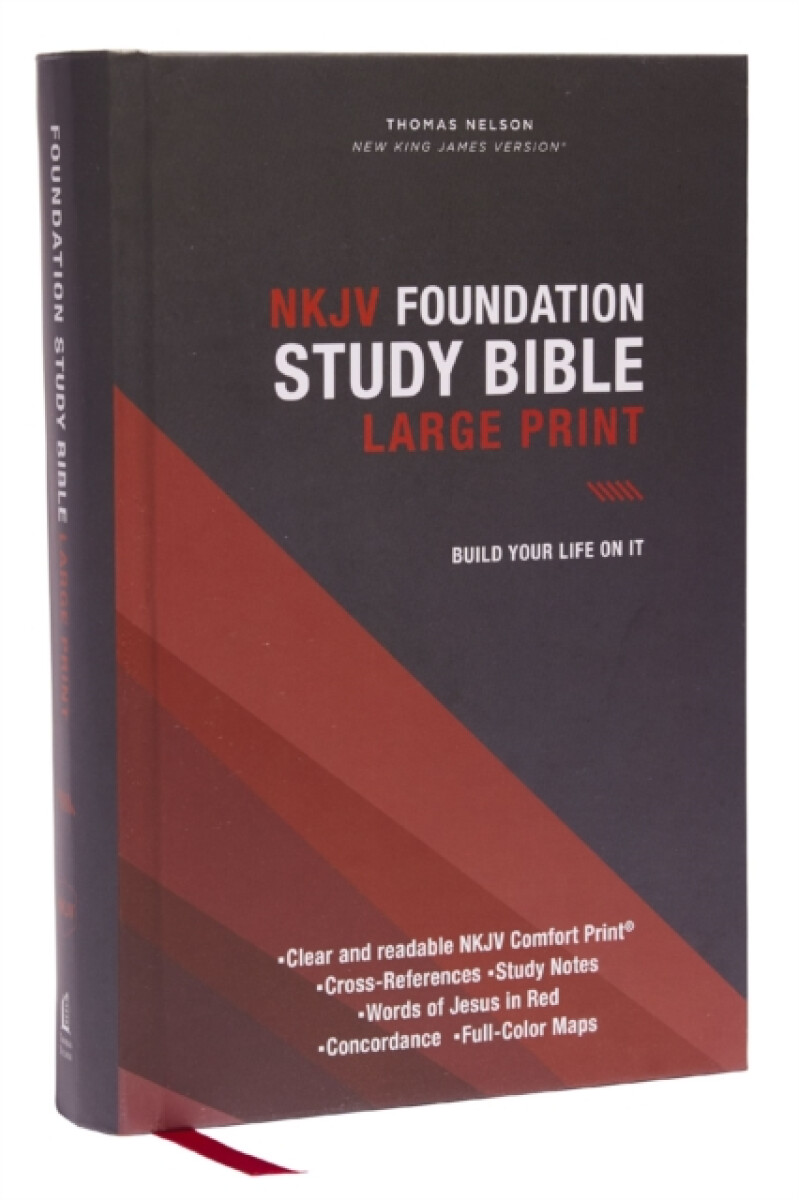 Kniha NKJV, Foundation Study Bible, Large Print, Hardcover, Red Letter, Comfort Print