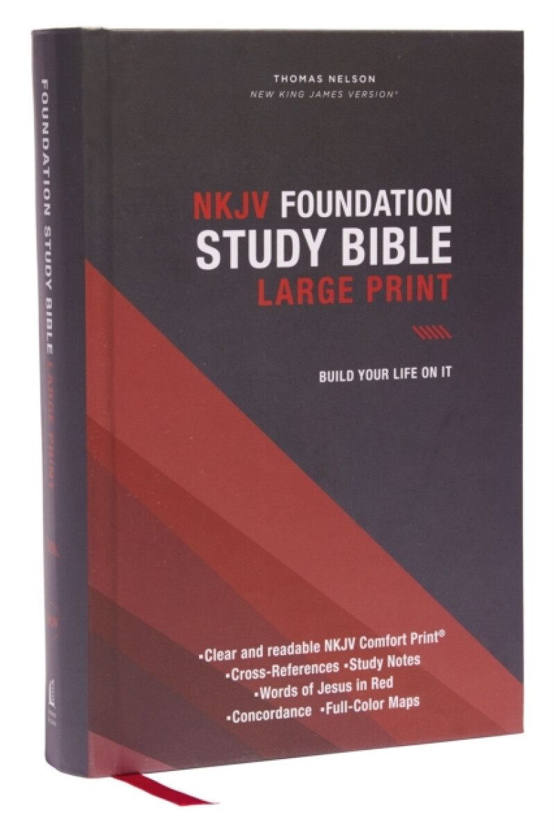 Kniha NKJV, Foundation Study Bible, Large Print, Hardcover, Red Letter, Thumb Indexed, Comfort Print