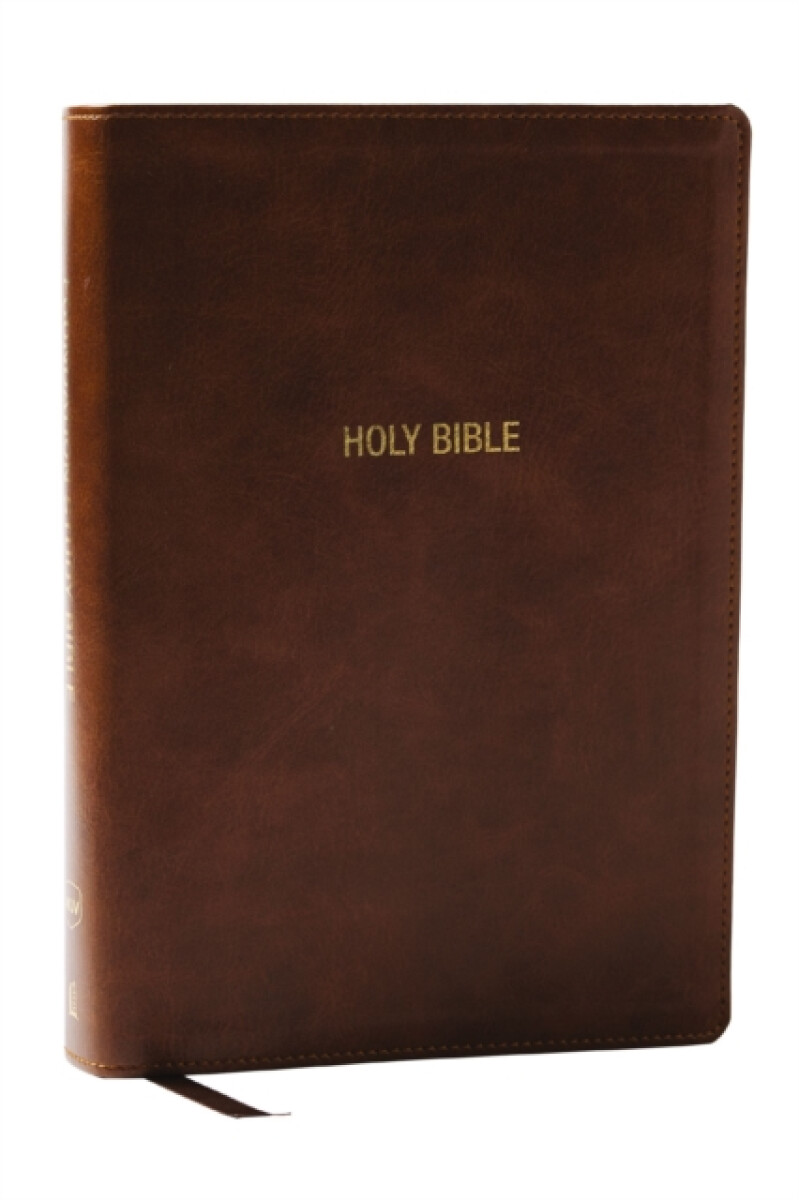 Thomas Nelson Publishers NKJV Foundation Study Bible, Wide-Margin, Brown Leathersoft, Red Letter - Thomas Nelson