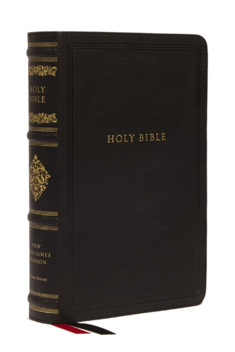 Kniha NKJV Large Print Reference Bible, Black Leathersoft, Red Letter, Comfort Print (Sovereign Collection)