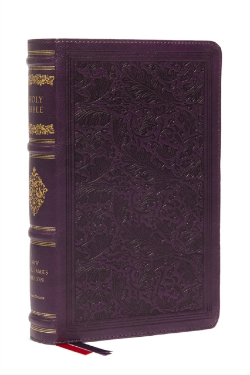 Kniha NKJV Large Print Reference Bible, Purple Leathersoft, Red Letter, Comfort Print (Sovereign Collection)